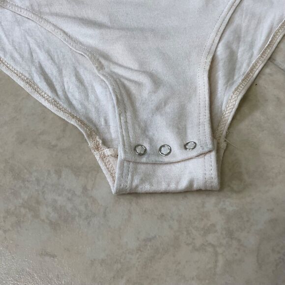 Intimately Free ,  FP Size XS Floral Bodysuit blouse top neutral colors. - Picture 10 of 15